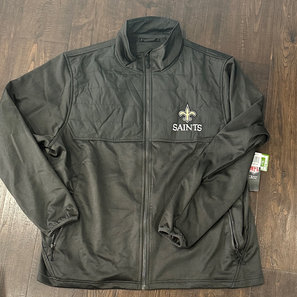 Men’s Saints Black Jacket new with tags!